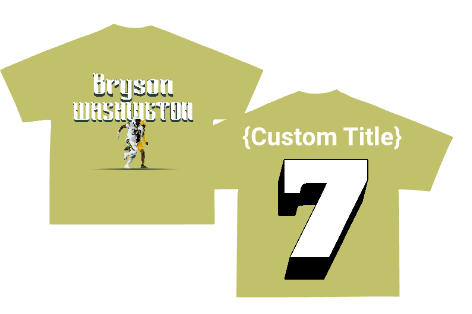 Bryson Washington customizable back